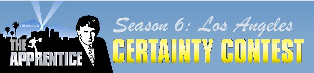 The Apprentice Certainty Contest